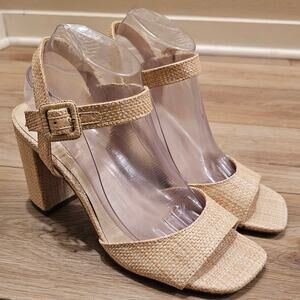 Jessica Simpson Women's Rattan Sandal Heels Size 9